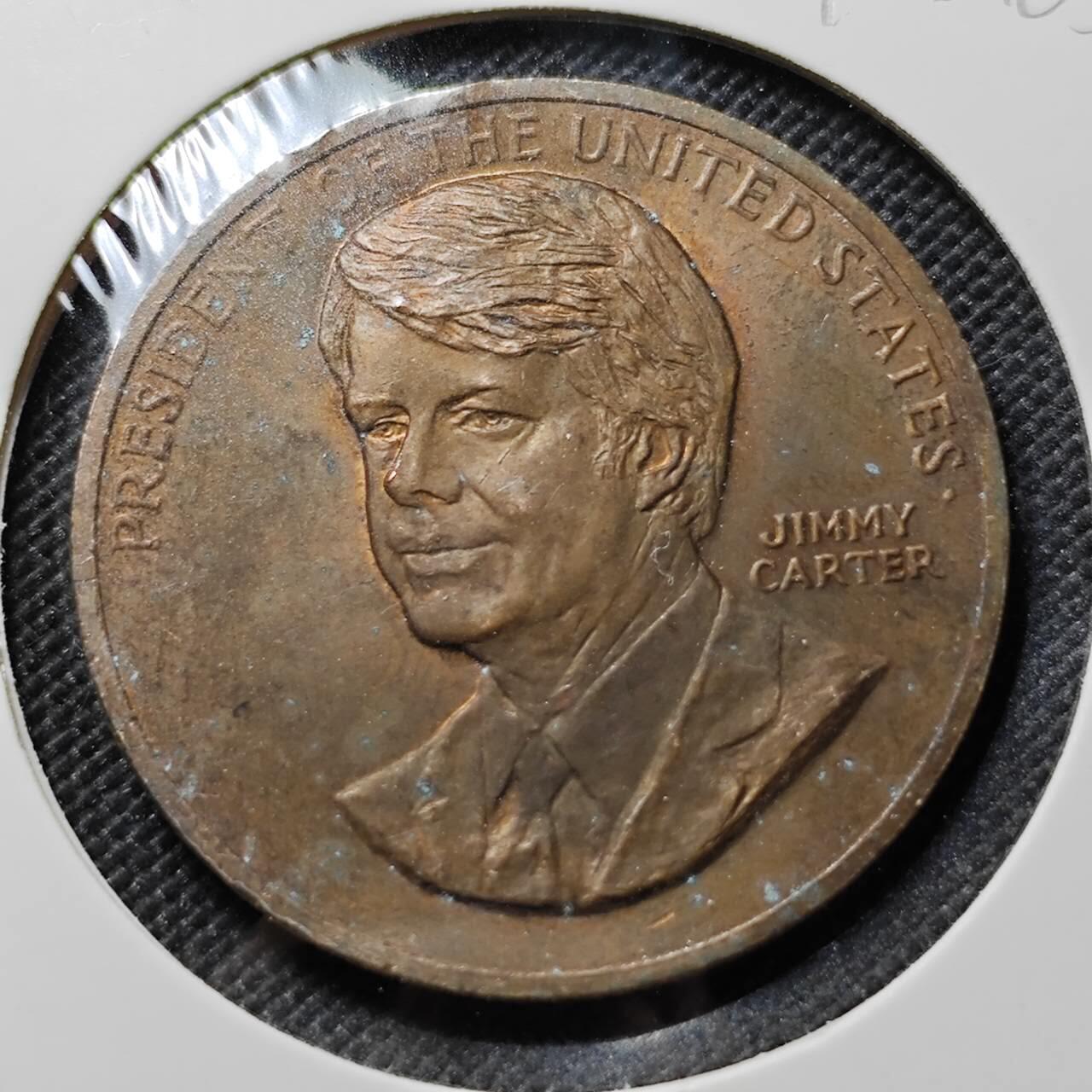 KK钱币收藏小铺  第390期  2月预留时间 周末发货  美国总统纪念铜章