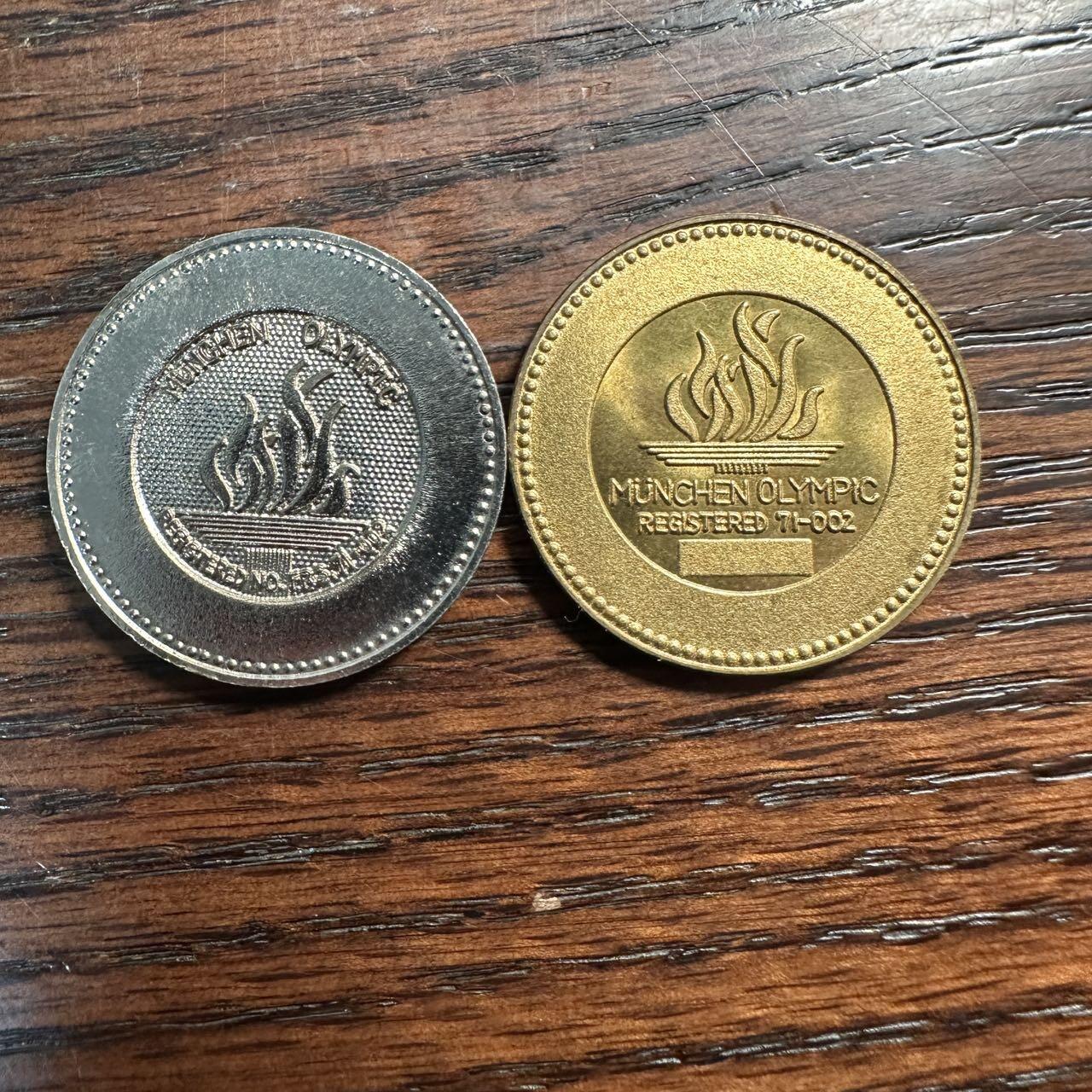 蒂克钱币-第58场 外国散币 奥运/博览会纪念章免佣限时拍 日本 1972年 慕尼黑奥运会纪念章两枚