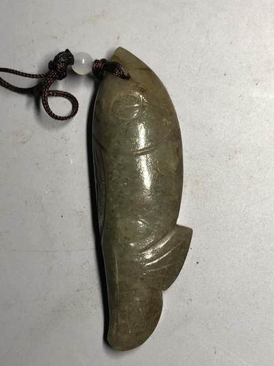 喵了个咪的第三期木器杂项小摆件拍卖 - 和田玉鱼