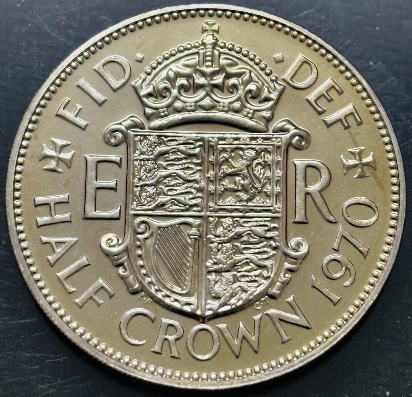 文馨钱币收藏 2026新年第五场（第 291 场）【长期接代拍品】 全新 1970 年英国半克朗精制币