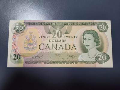1月29号晚上8点 外国纸币自动截拍第15场 - 加拿大20背面号 几乎全新