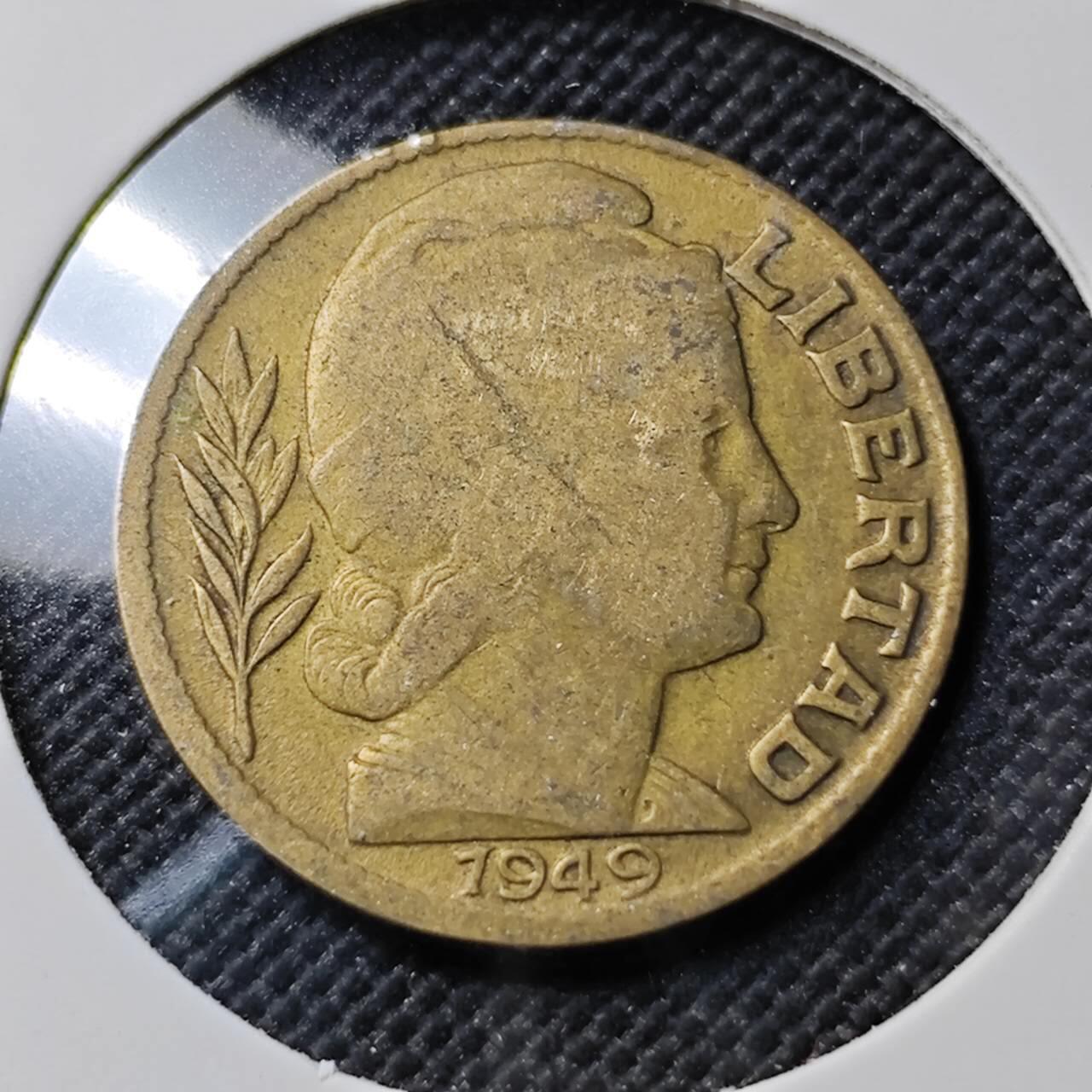 KK钱币收藏小铺  第390期  2月预留时间 周末发货  1949阿根廷20分铜币