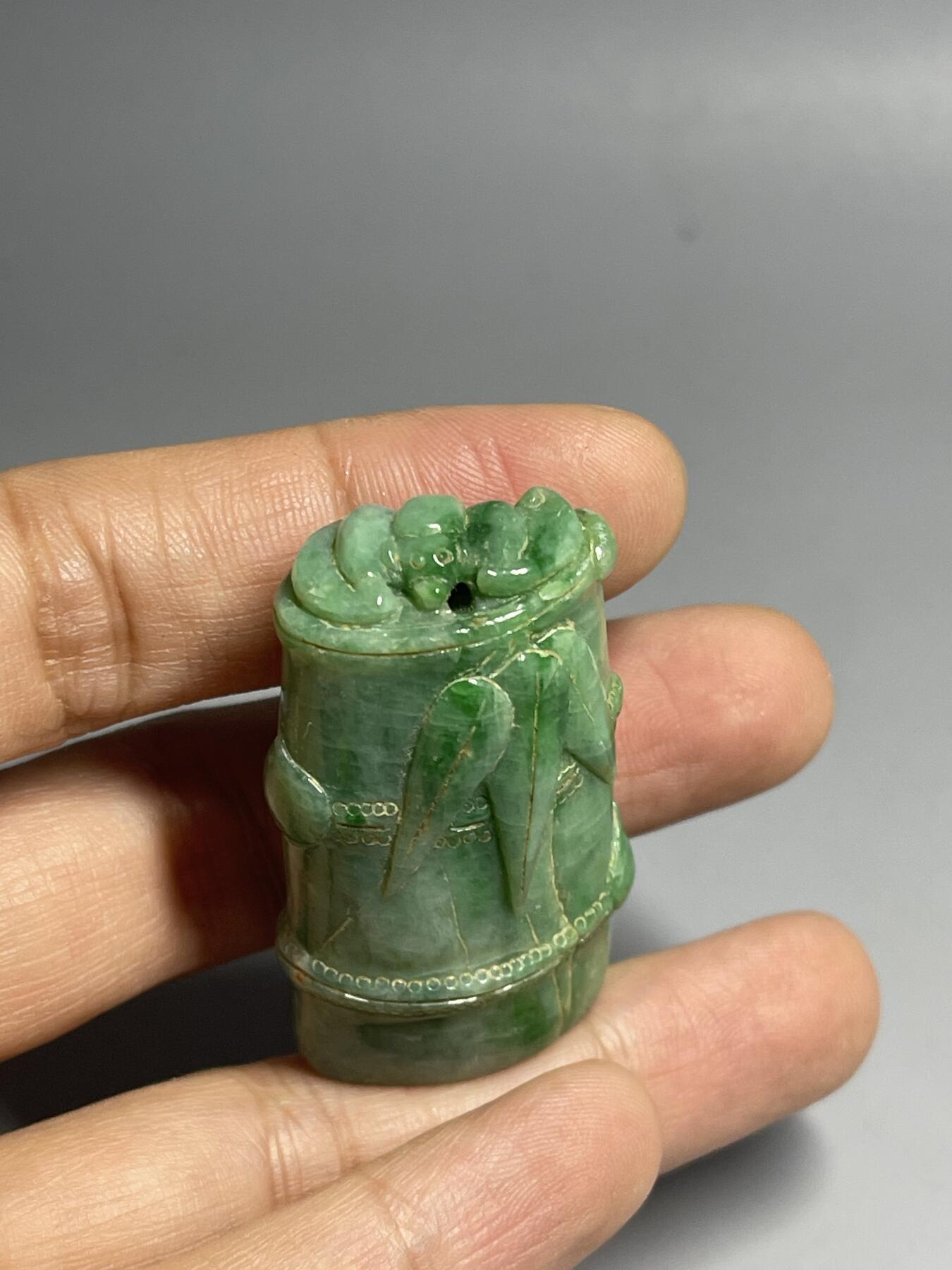 喵了个咪的第二期玉器杂项拍卖 天然翡翠节节高升