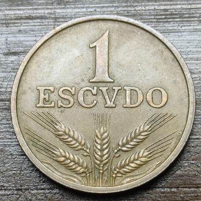 【铜匠收藏】★第142★散币专场 不寄存，30包邮。不满30元，支付5元运费。《接受代拍 代送NGC评级》 - 53【无寄存】葡萄牙 1埃斯库多 1972年 铜币