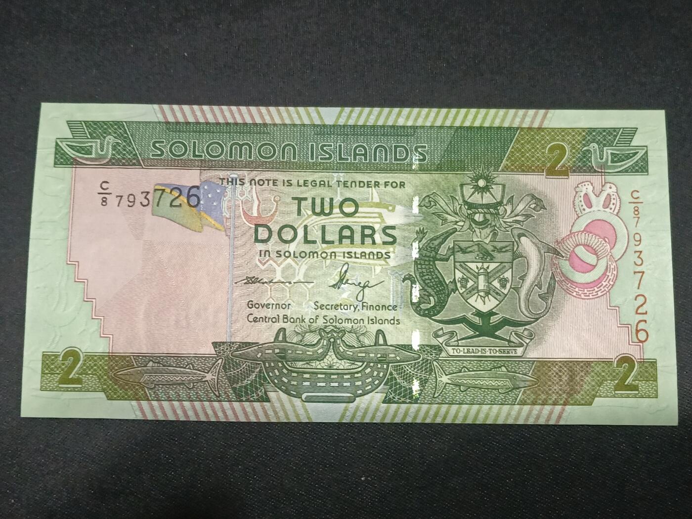 【游宝拍卖】乙巳蛇年第115期 蛇年收官场 所罗门群岛-2元【全新UNC】