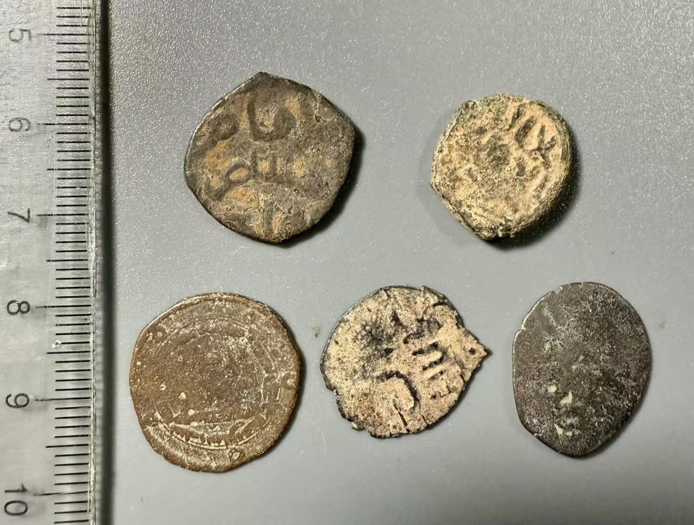 七河·世界币章小拍（总第37期）（周二结标） 伊斯兰各埃米尔地方王朝铜币A组5枚 