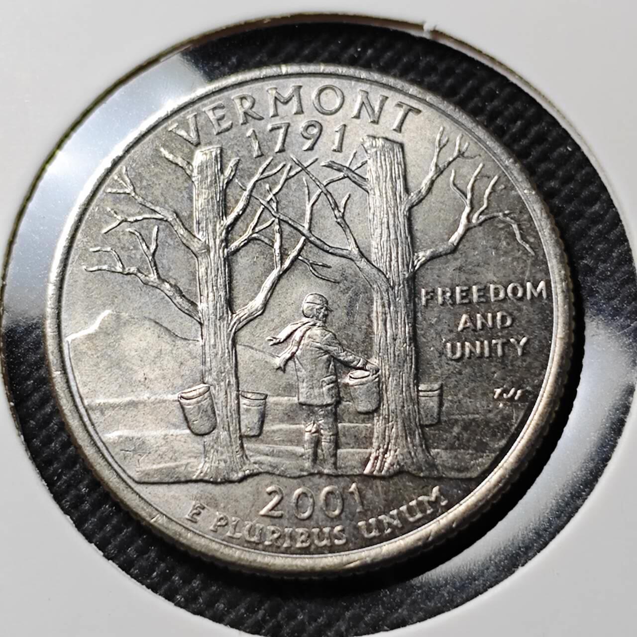 KK钱币收藏小铺  第390期  2月预留时间 周末发货  美国25分纪念币