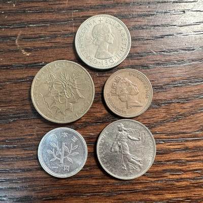 蒂克钱币-第58场 外国散币 奥运/博览会纪念章免佣限时拍 - 外国 散币5枚