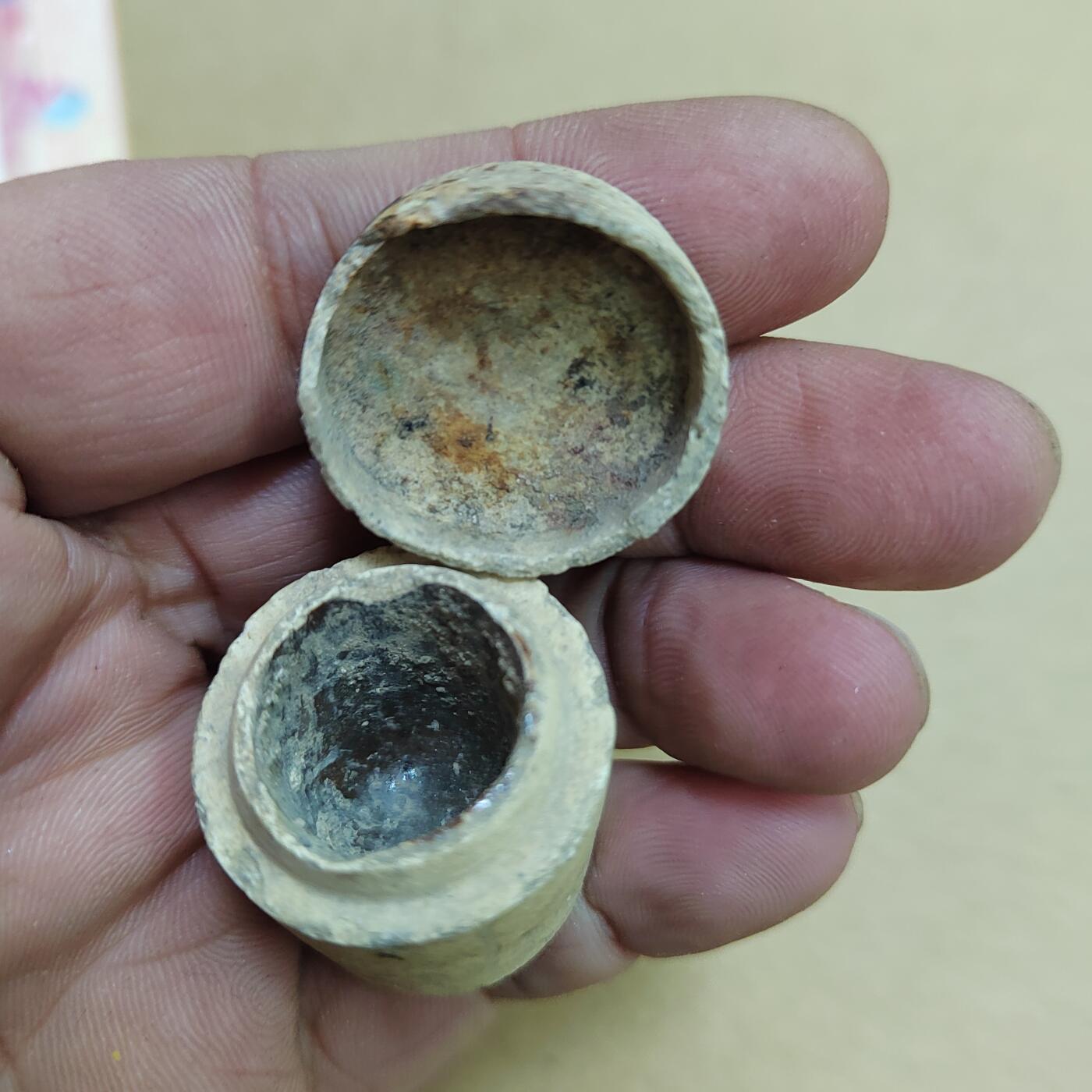 PCAI钱币  30-742  杂項专场 清代陶盒