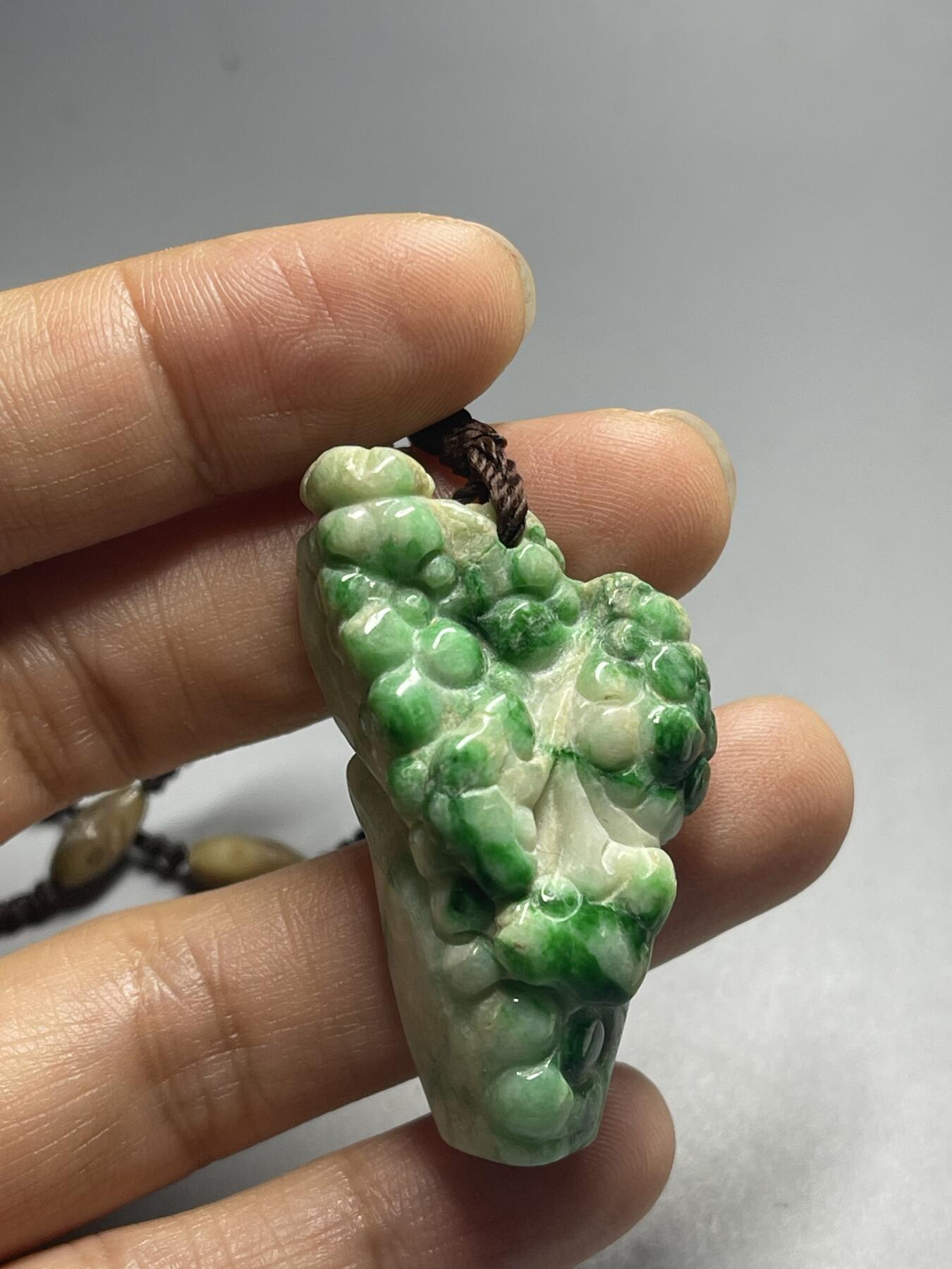 喵了个咪的第二期玉器杂项拍卖 天然翡翠挂件