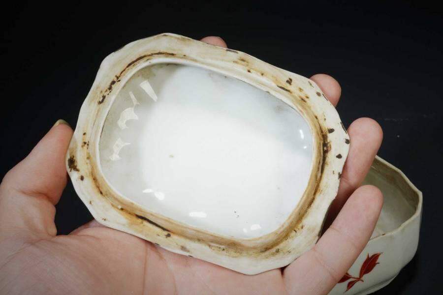 上海都达杂项专场十一（全场包邮） 粉彩花卉香皂盒83-56