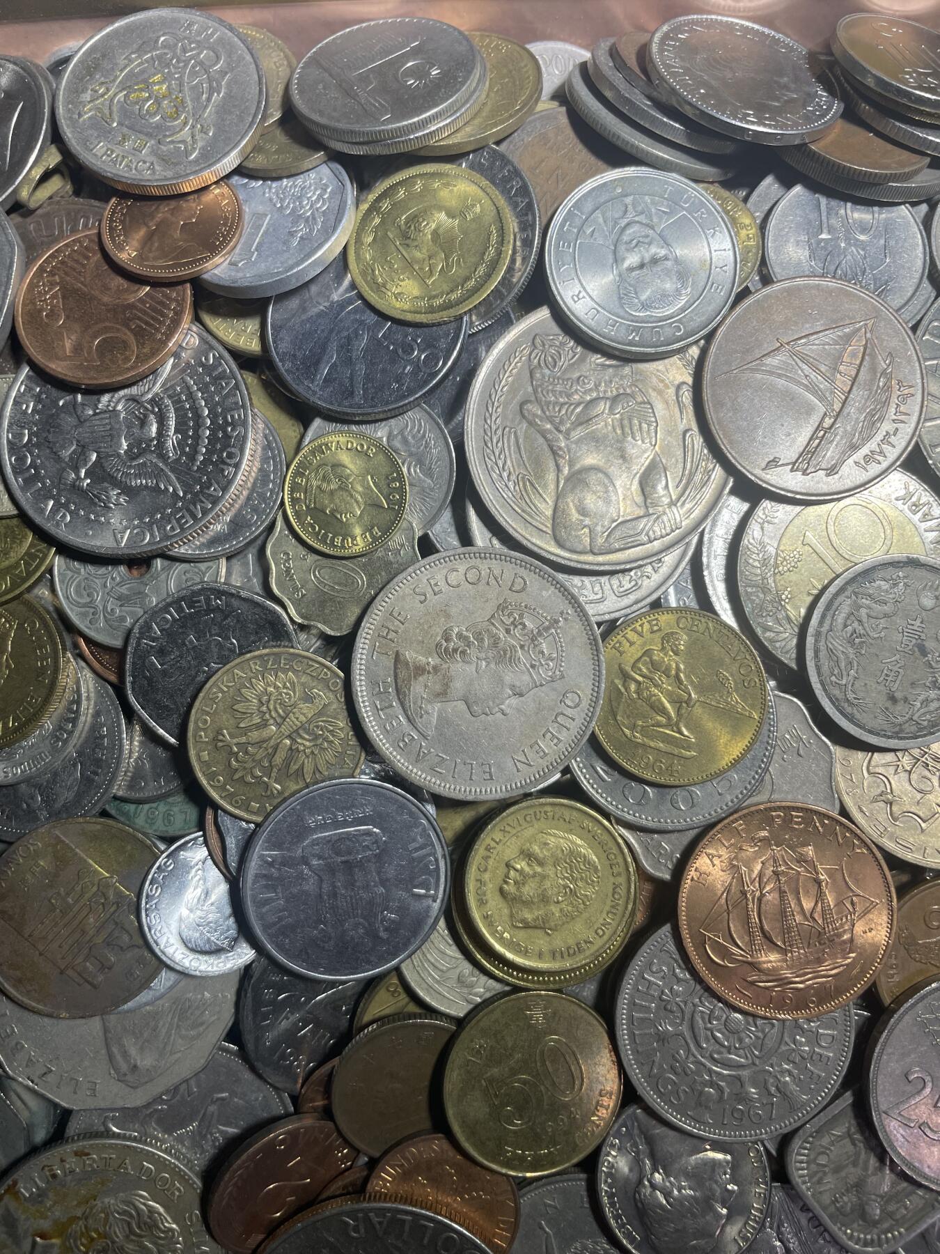 回流0201 各国硬币（不含日币）18斤