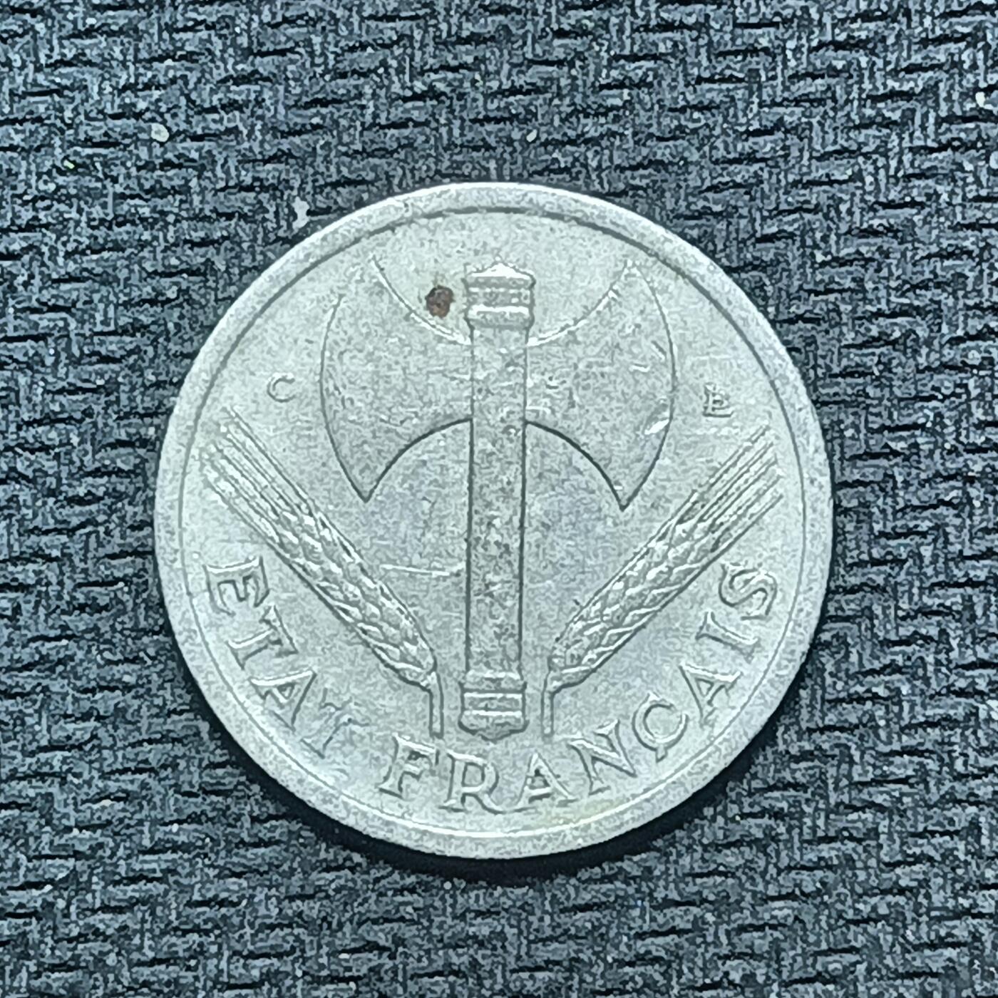 逸泉钱币2026B世界钱币纪念币纸币第八组B831-1230 888法国维希政府1法郎