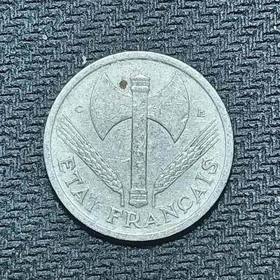 逸泉钱币2026B世界钱币纪念币纸币第八组B831-1230 - 888法国维希政府1法郎