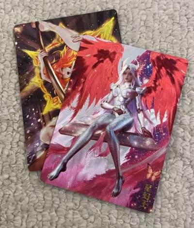 春节前倒数第二场！！龙虎卡牌-七四场（满200元包邮，无佣金，每周六结拍，欢迎送拍） - 粗闪2张 奇点 星幻王&好看美女