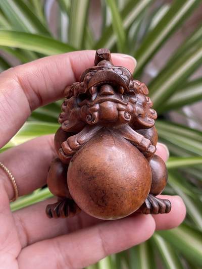 喵了个咪的第三期木器杂项小摆件拍卖 - 黄杨木有求必应