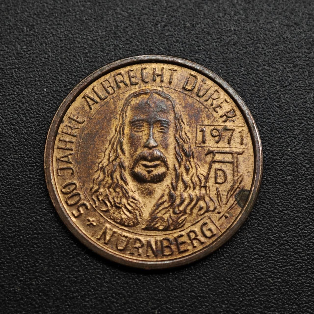 【淘币小摊】限时拍第八百五十七拍  老铜币场  满百包邮可预留两周  周一统一发货  德国1971年纽伦堡小铜章