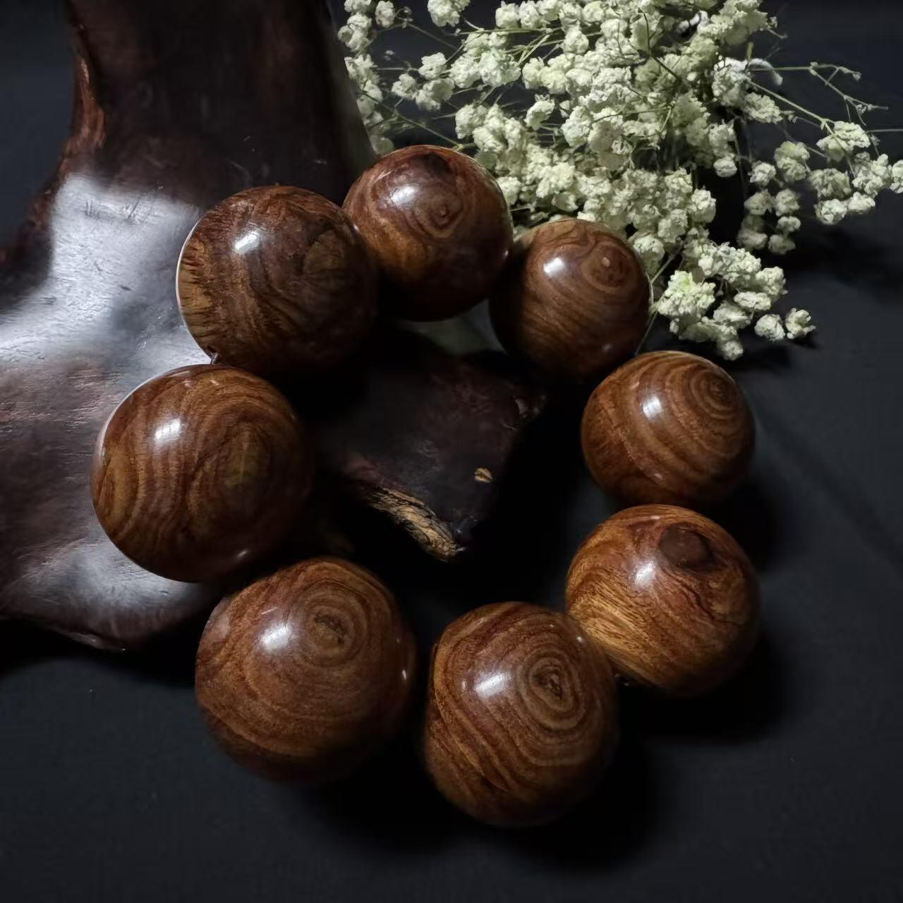 零元拍：海南黄花梨 霸气大手珠 35MM 霸气吧