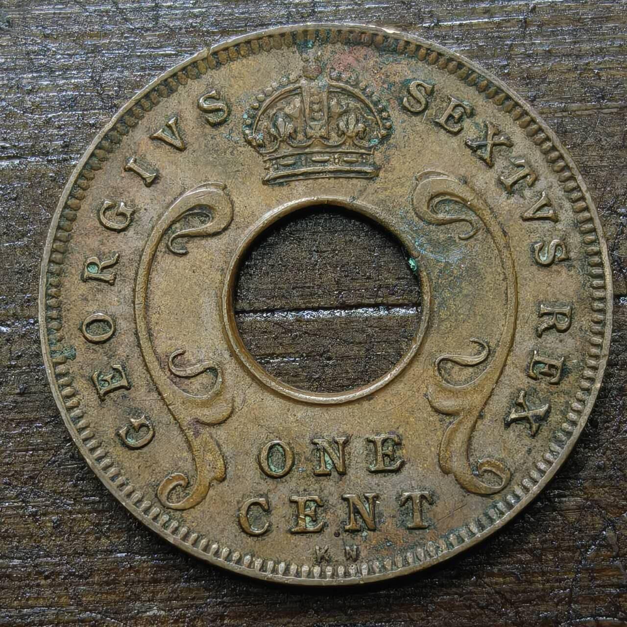 【铜匠收藏】★第142★散币专场 不寄存，30包邮。不满30元，支付5元运费。《接受代拍 代送NGC评级》 96【无寄存】英属东非 1952年 1分 铜币