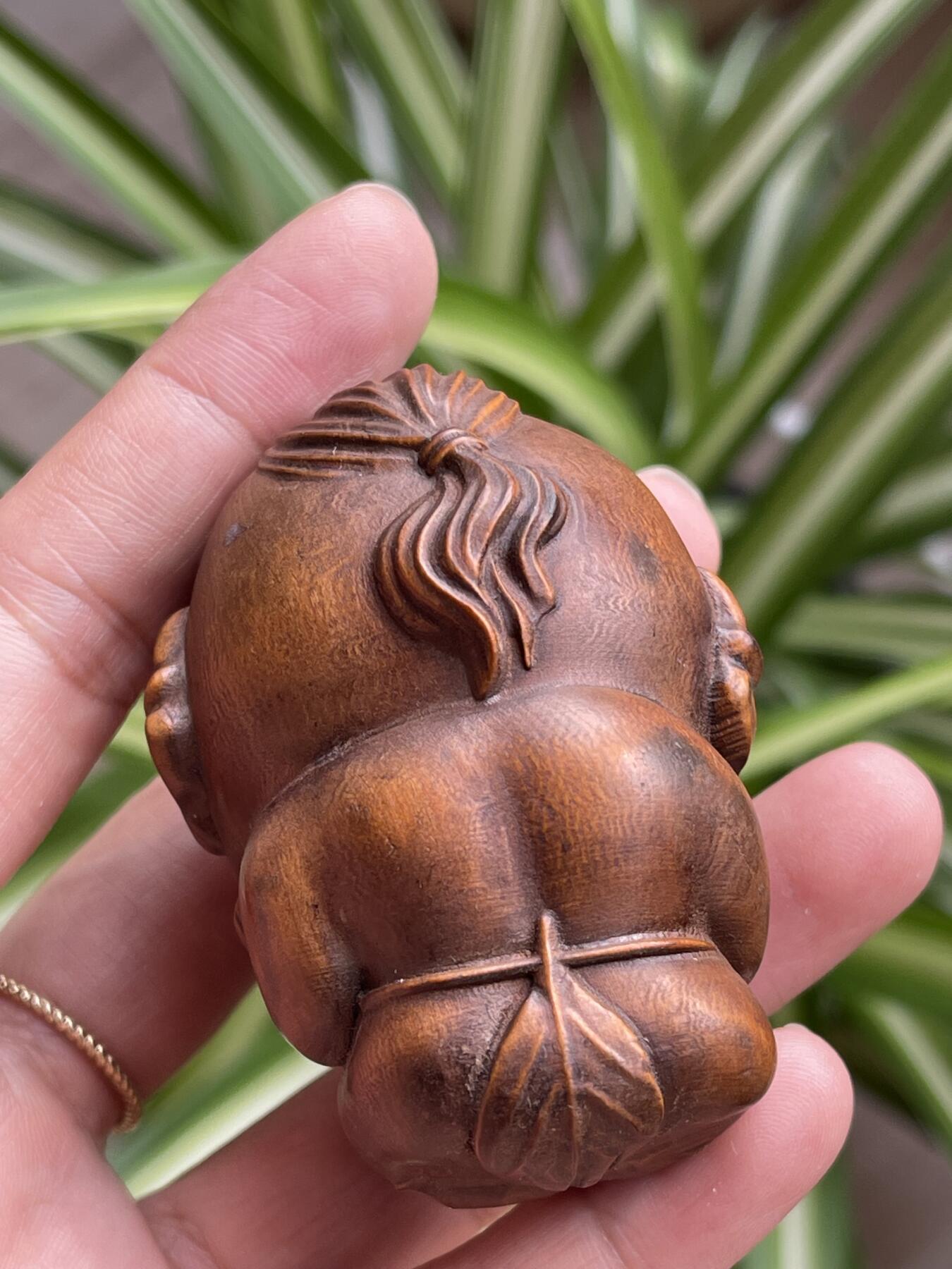 喵了个咪的第三期木器杂项小摆件拍卖 黄杨木手把件