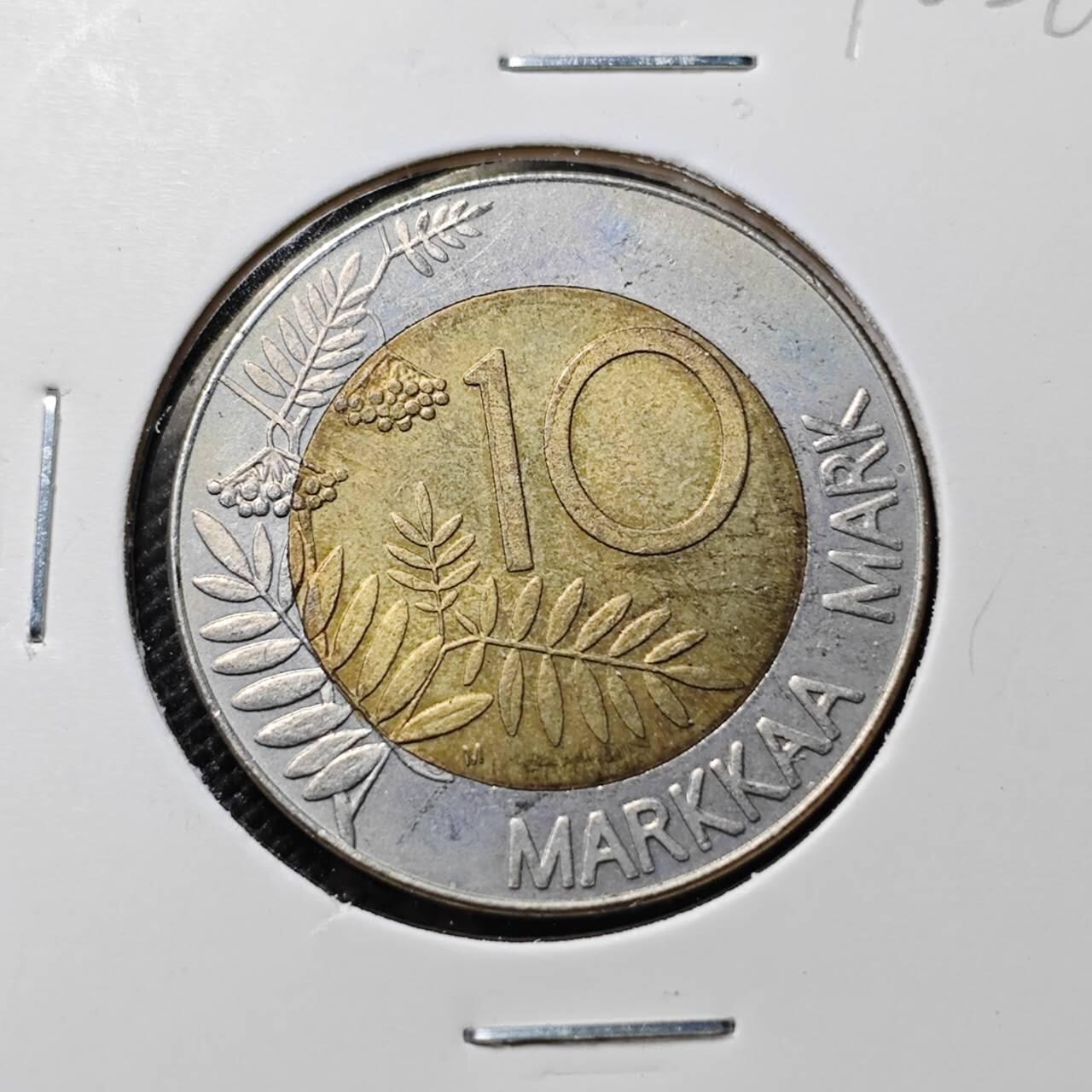 KK钱币收藏小铺  第390期  2月预留时间 周末发货  芬兰10马克双色币