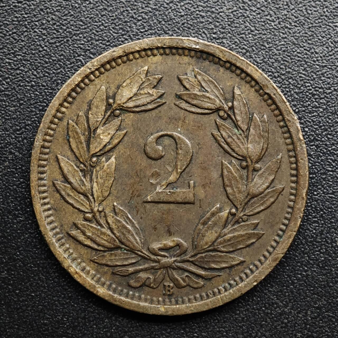 【淘币小摊】限时拍第八百五十七拍  老铜币场  满百包邮可预留两周  周一统一发货  瑞士1933年2分铜币