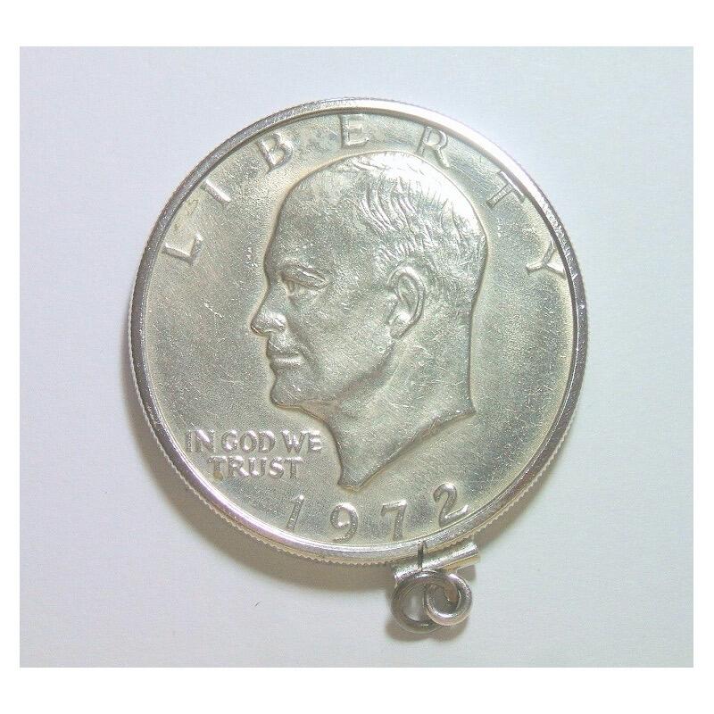 纯手工Vintage 美国1972年 总统艾森豪威尔高浮雕精制币章吊坠 40MM