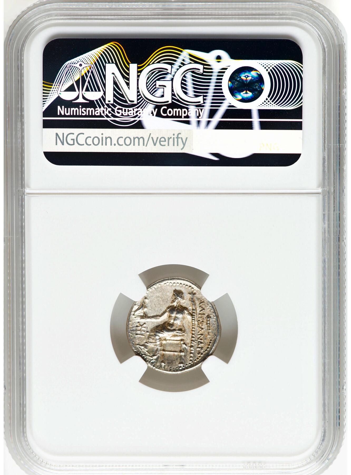 NGC评级CHAU➕⭐古希腊亚历山大大力神一德银币