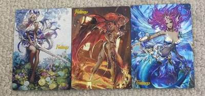 春节前倒数第二场！！龙虎卡牌-七四场（满200元包邮，无佣金，每周六结拍，欢迎送拍） - 粗闪3张全 谭壹盲包 feelings art系列一套