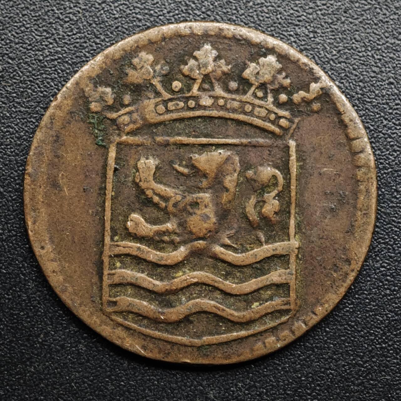 【淘币小摊】限时拍第八百五十七拍  老铜币场  满百包邮可预留两周  周一统一发货  荷属东印度1745年VOC铜币