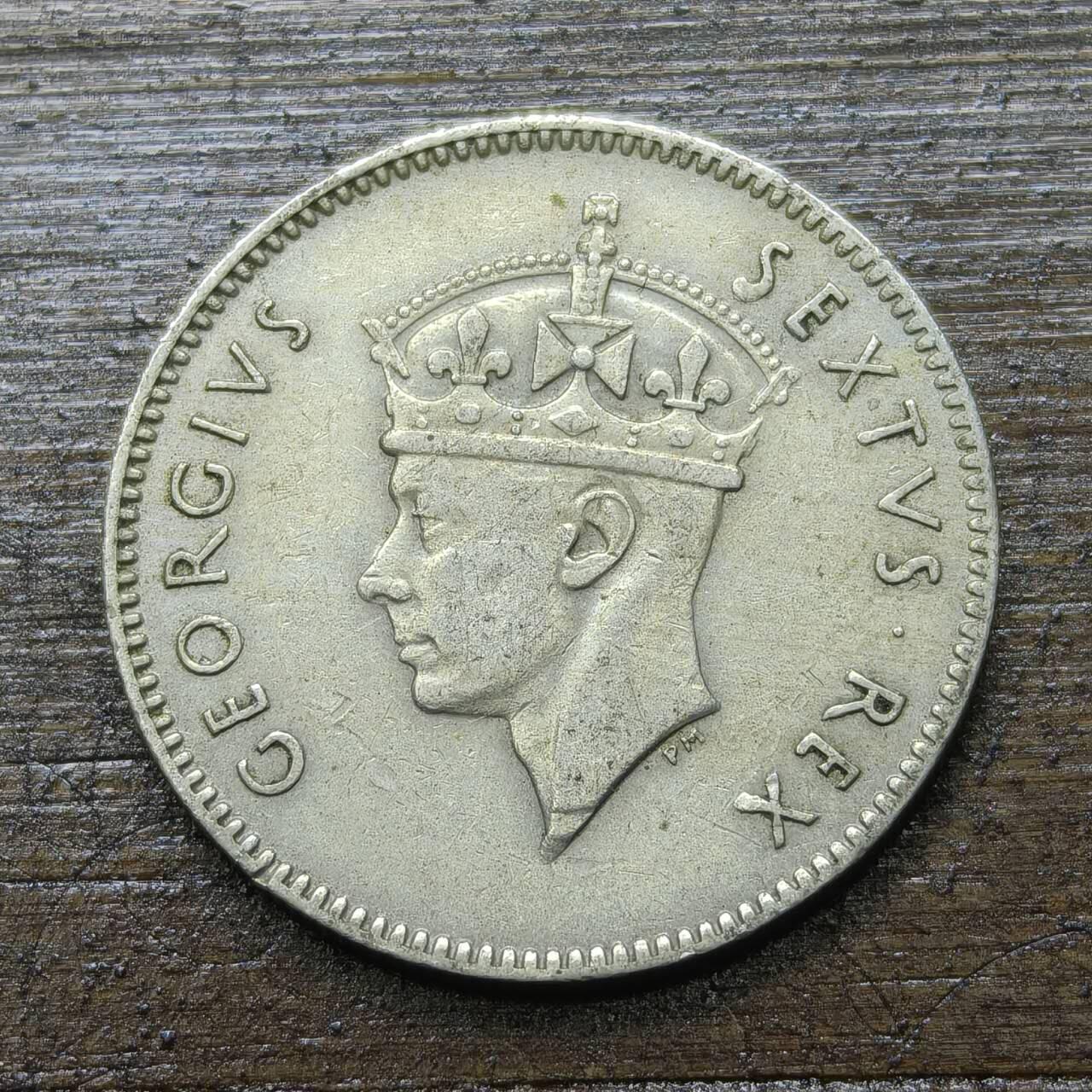 【铜匠收藏】★第142★散币专场 不寄存，30包邮。不满30元，支付5元运费。《接受代拍 代送NGC评级》 42【无寄存】英属东非 1949年 50分 乔治六世