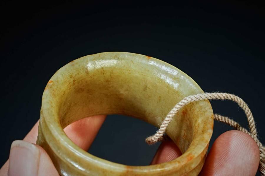 上海都达杂项专场十二（全场包邮】 和田古玉发箍