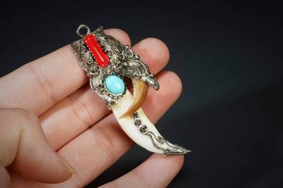 上海都达杂项专场十二（全场包邮】 - 动物牙 挂件83-211