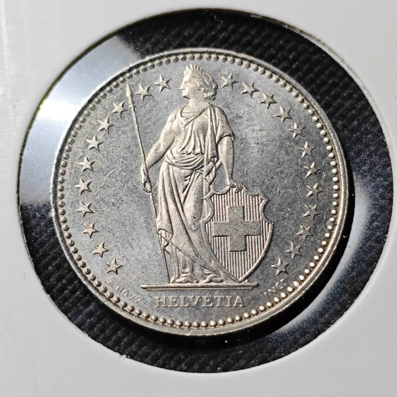 KK钱币收藏小铺  第390期  2月预留时间 周末发货  1988瑞士1法郎