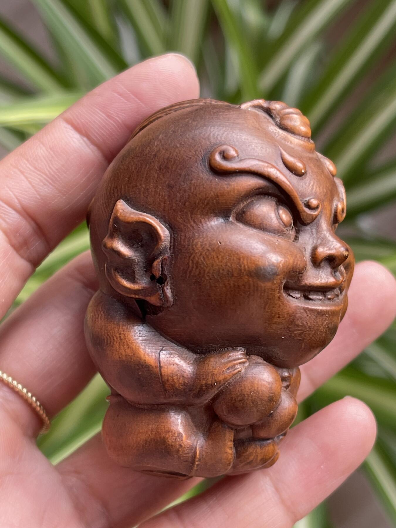 喵了个咪的第三期木器杂项小摆件拍卖 黄杨木手把件