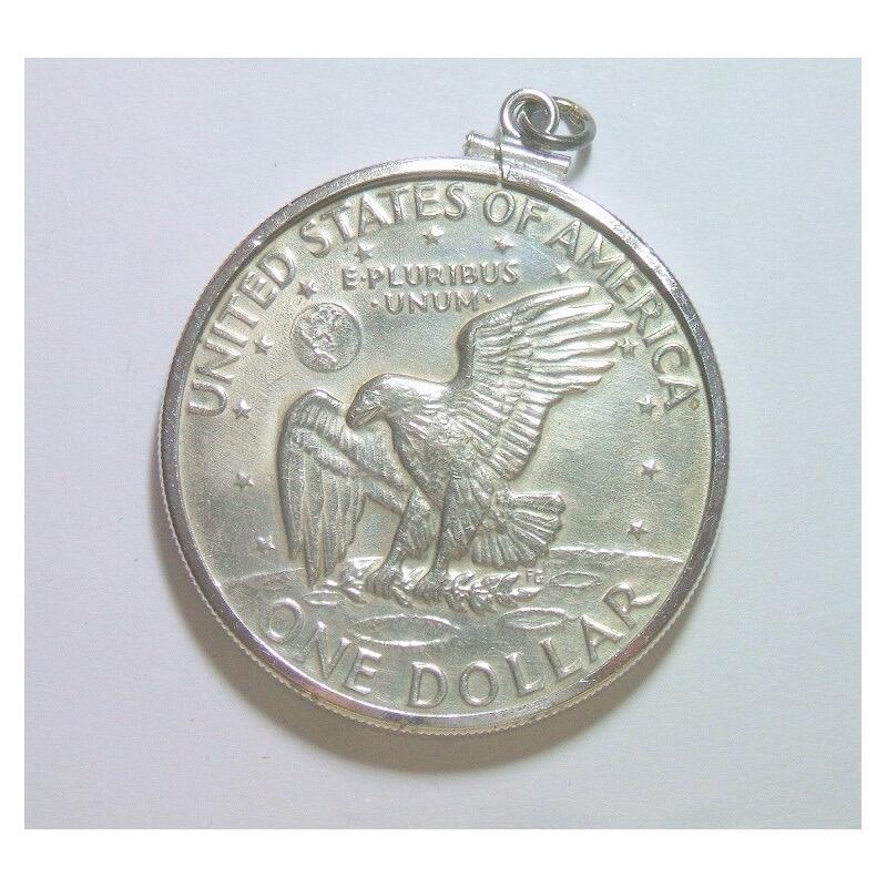 纯手工Vintage 美国1972年 总统艾森豪威尔高浮雕精制币章吊坠 40MM