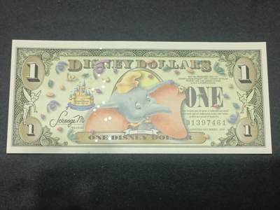 【游宝拍卖】乙巳蛇年第115期 蛇年收官场 - 迪士尼-1美元【2005年 迪士尼乐园50周年 全新UNC】