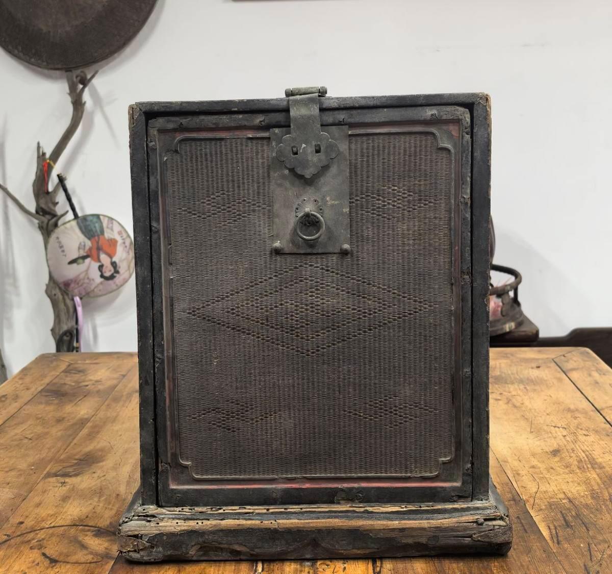 明代清早徽工大漆竹丝书箱