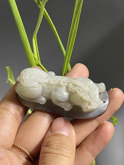 喵了个咪的第二期玉器杂项拍卖 - 和田玉瑞兽