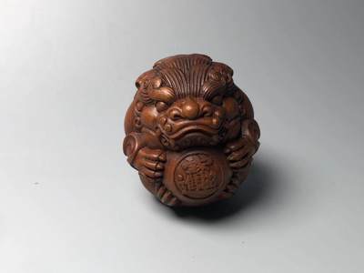 喵了个咪的第三期木器杂项小摆件拍卖 - 黄杨木招财进宝