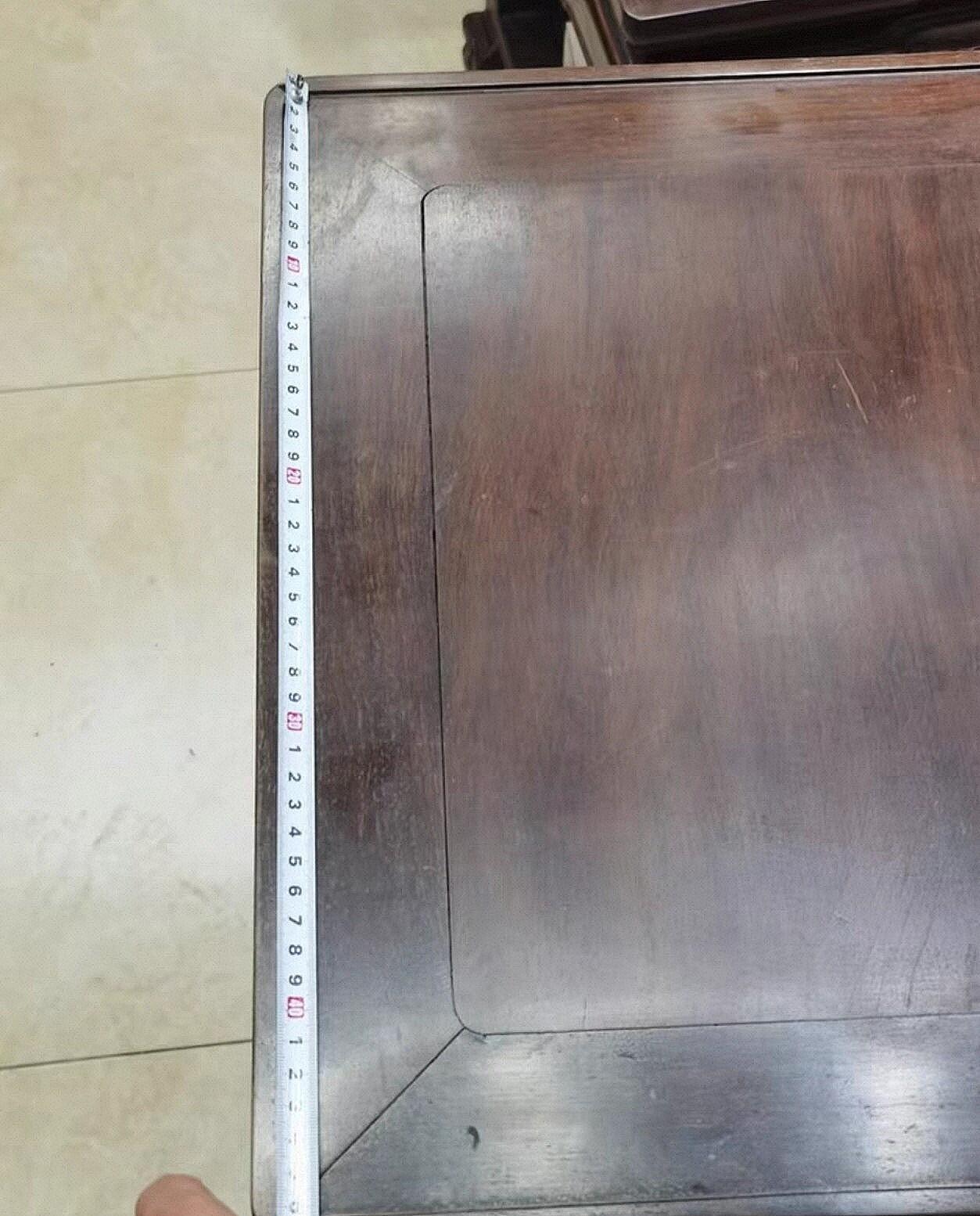 老红木嵌云石灵芝太师椅四椅两茶几一套六件套 