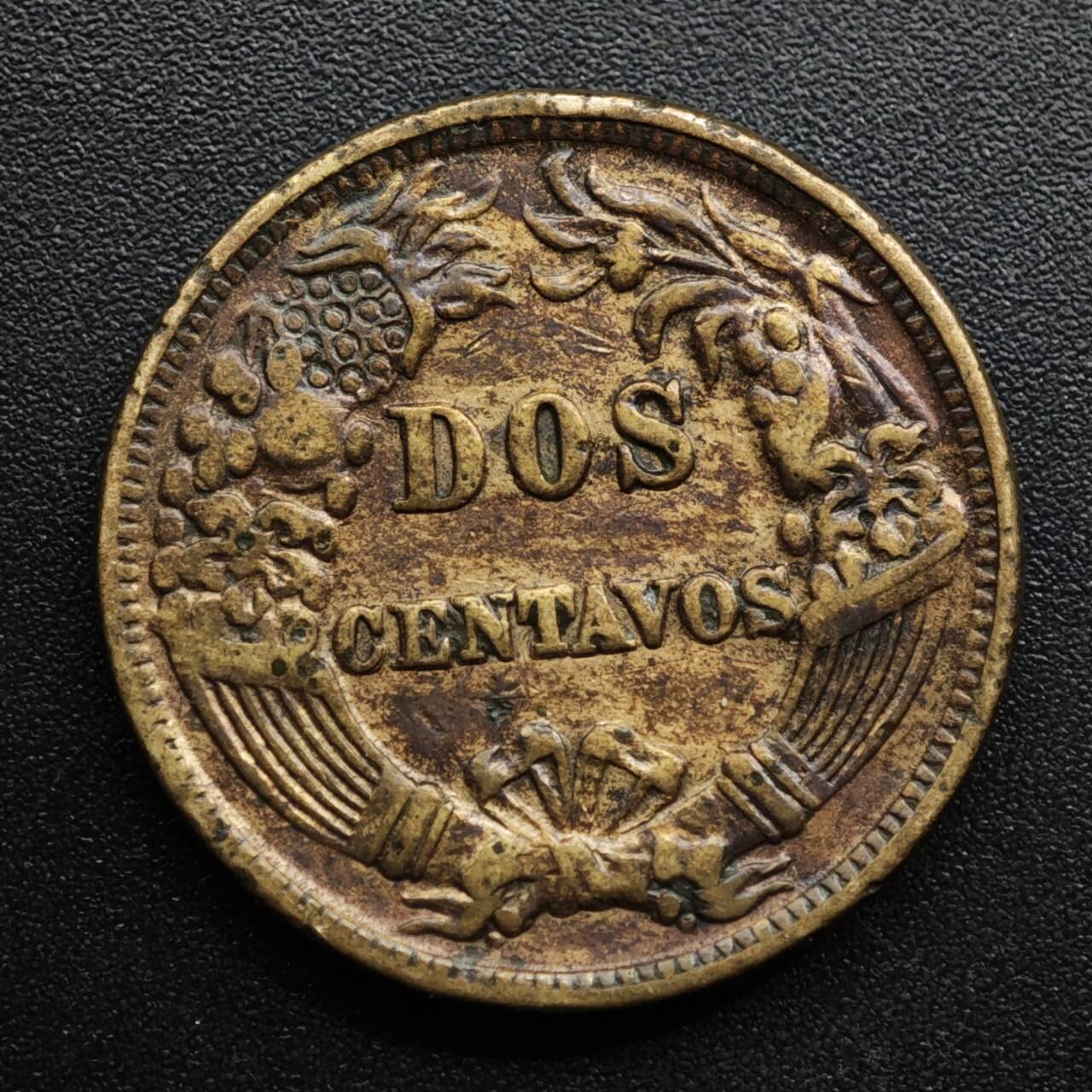 【淘币小摊】限时拍第八百五十七拍  老铜币场  满百包邮可预留两周  周一统一发货  秘鲁1876年2分铜币