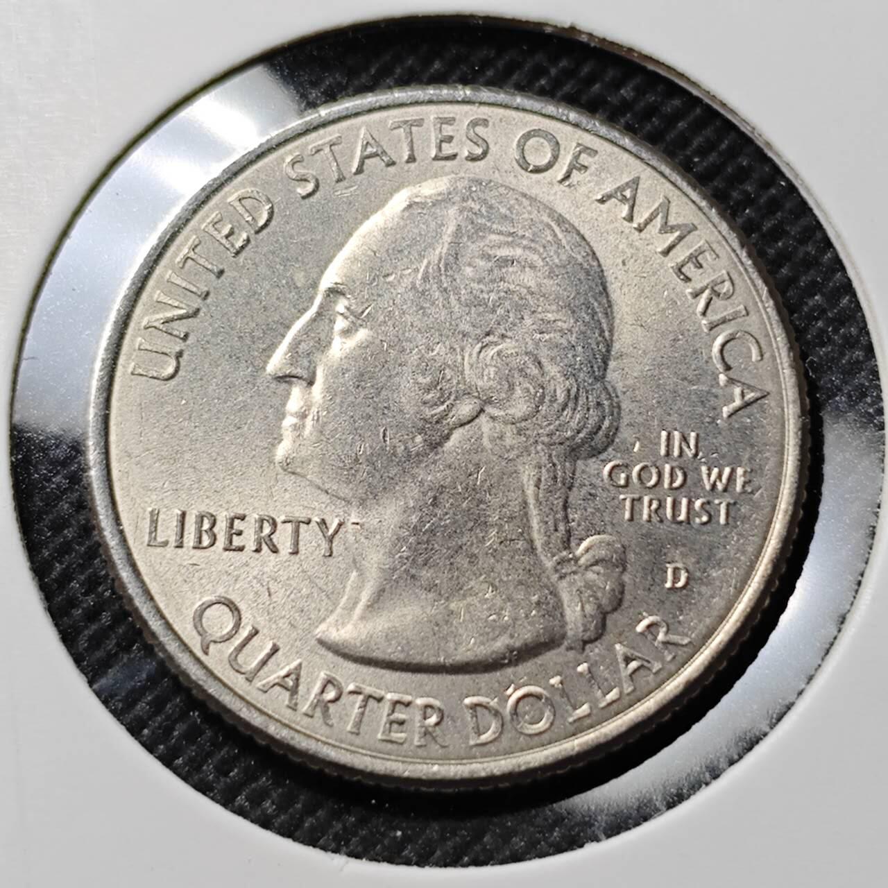 KK钱币收藏小铺  第390期  2月预留时间 周末发货  美国25分纪念币 好品