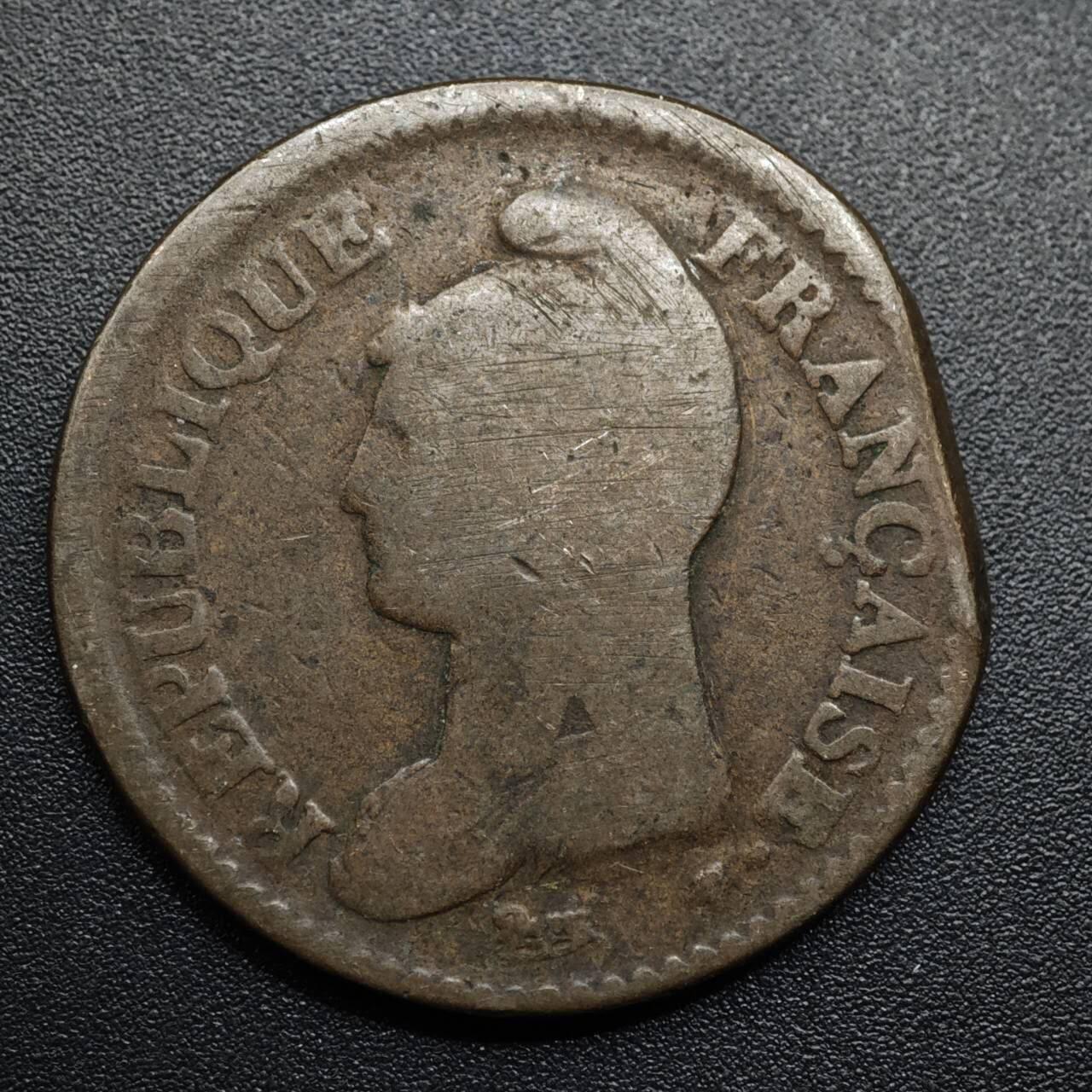 【淘币小摊】限时拍第八百五十七拍  老铜币场  满百包邮可预留两周  周一统一发货  法国共和时期10分铜币