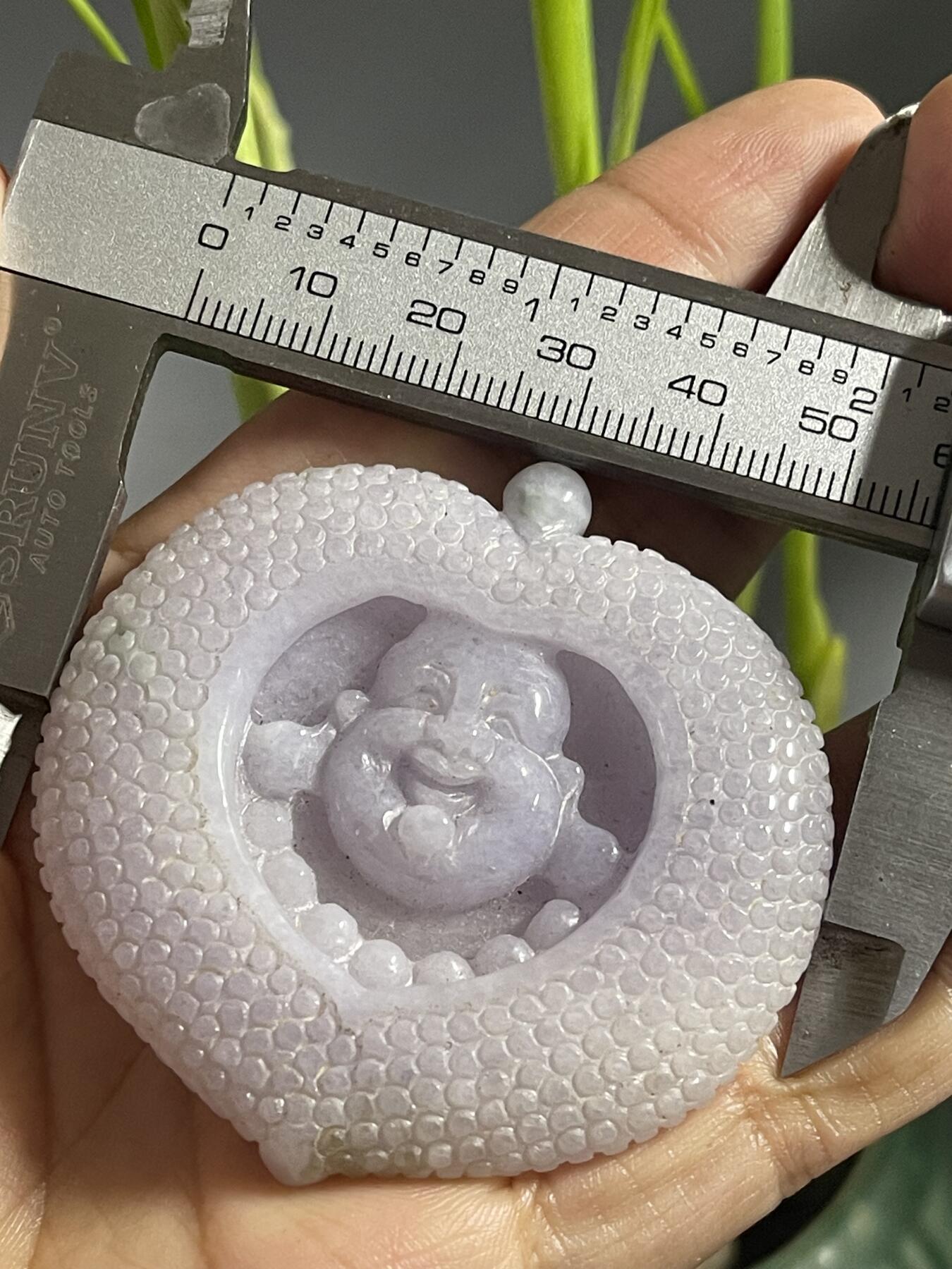 喵了个咪的第二期玉器杂项拍卖 翡翠紫罗兰弥勒佛