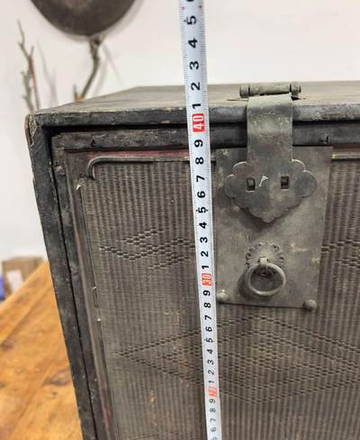 明代清早徽工大漆竹丝书箱