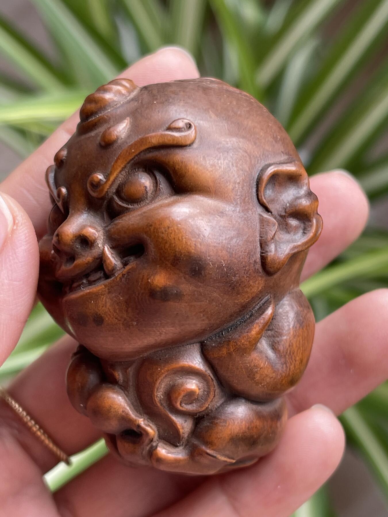 喵了个咪的第三期木器杂项小摆件拍卖 黄杨木手把件