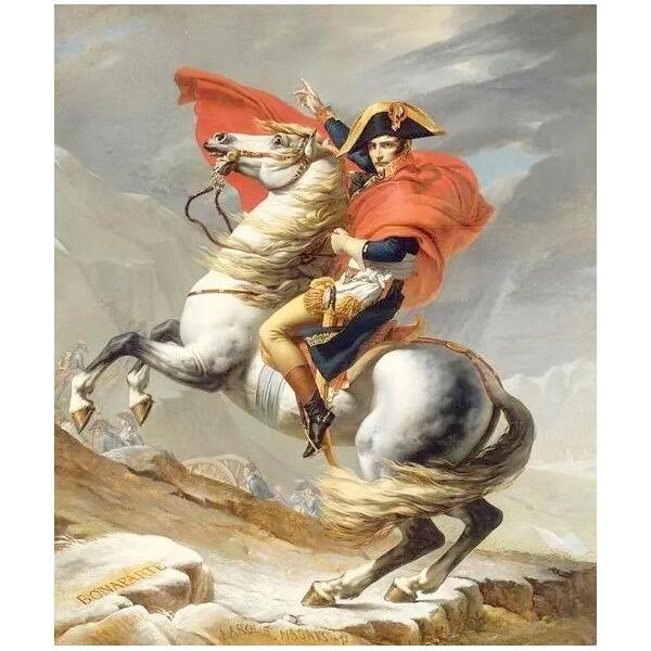 【艺术】法国艺术大章1800年拿破仑 马伦哥战役高浮雕精制超大铜章 60MM 123克