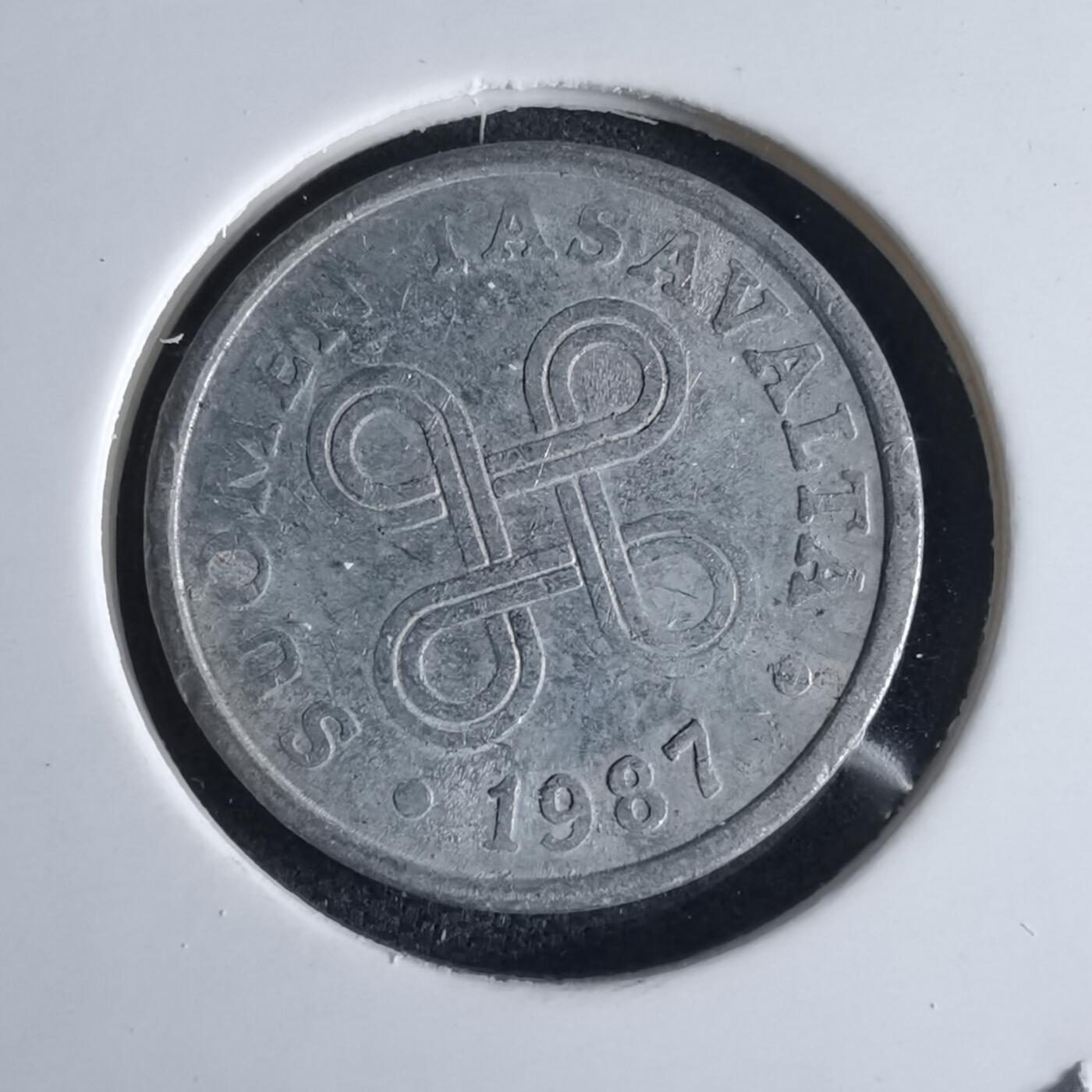 沼泽如烟--第980场 芬兰1987年5芬尼