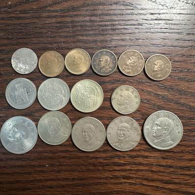 蒂克钱币-第58场 外国散币 奥运/博览会纪念章免佣限时拍 - 台湾省 硬币15枚